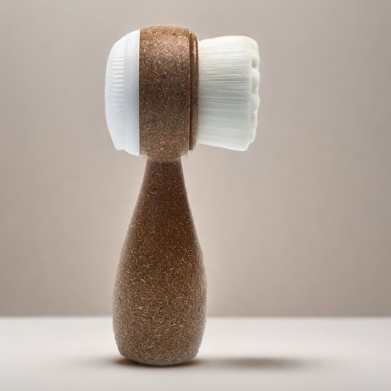 Coconut fibre handle Gentle Double-Sided Facial Cleansing Brush
